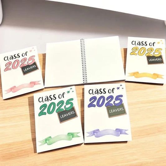 Leavers 2025 A5 books ( personalisation optional)