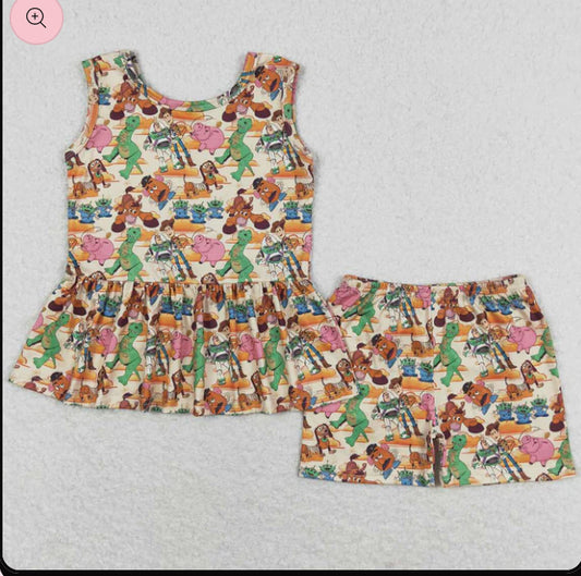 Toy gang shorts set