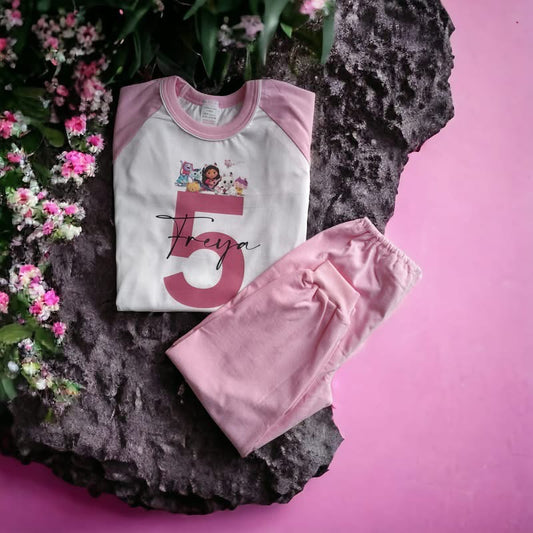Gabby dollhouse personalsied birthday pyjamas
