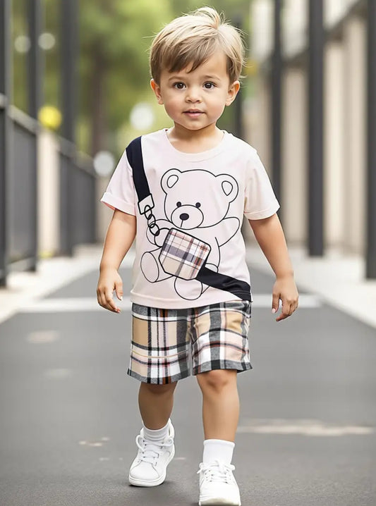 Teddy tartan set