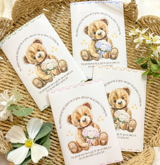 Planted the seeds to watch me grow seed packets (with seeds)