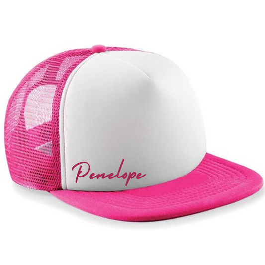 Pink  Personalised Cap