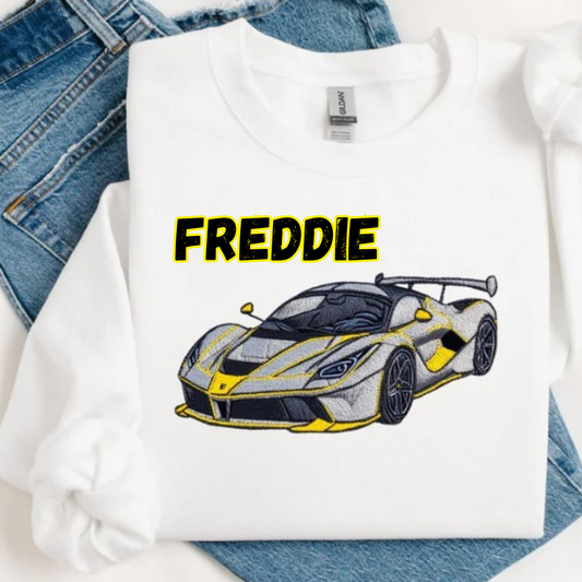 Personalised Racing Car Jumper/Tshirt
