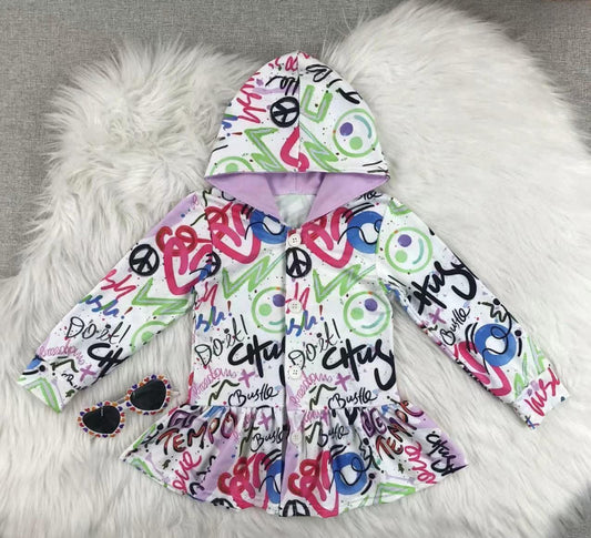 Spray design hoodie