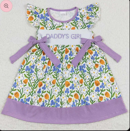 Daddy’s girl embroidered dress
