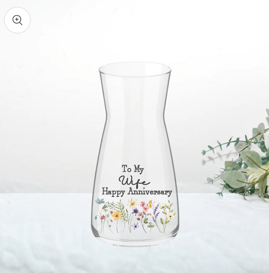 To my anniversary vase