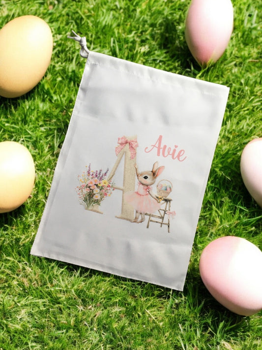 Alphabet bunny Easter bag