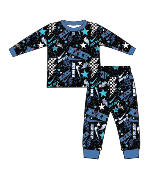 Little cartoon monster inspired printed pyjamas