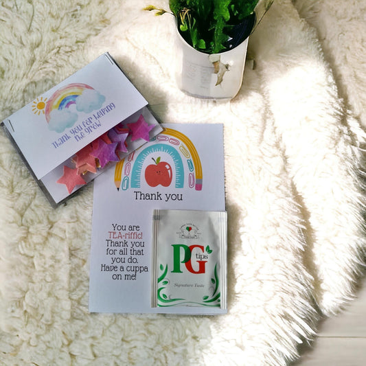 Thankyou teacher tea bag and plantables set