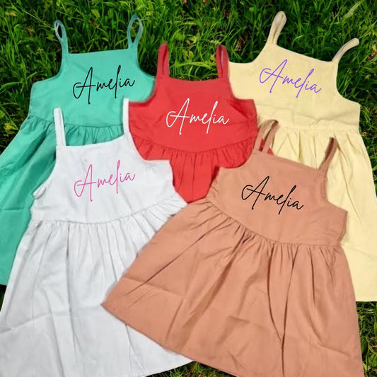 Personalised Strap Summer Dress