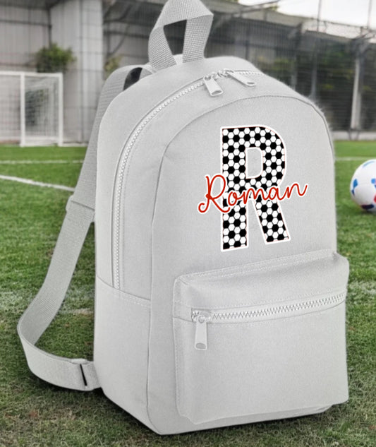 Personalised INITAL name backpack (multiple colours - please leave in notes)