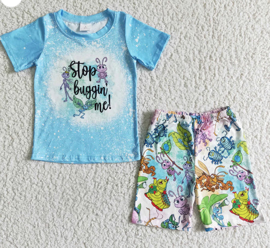 Stop buggin me shorts set