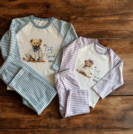 Too cute to spook personalised pyjamas