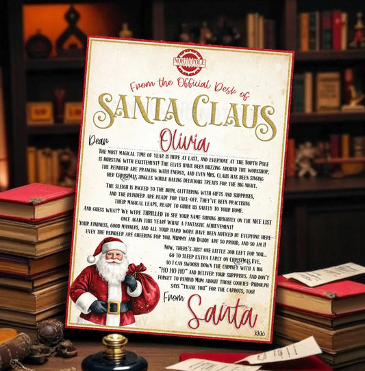 A4 “a letter from Santa” - printed range