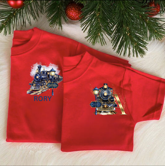 Christmas express train T shirt
