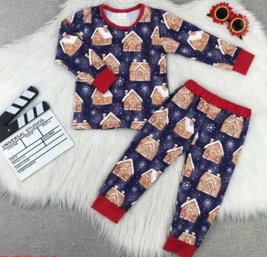 Gingerbread houses pyjamas