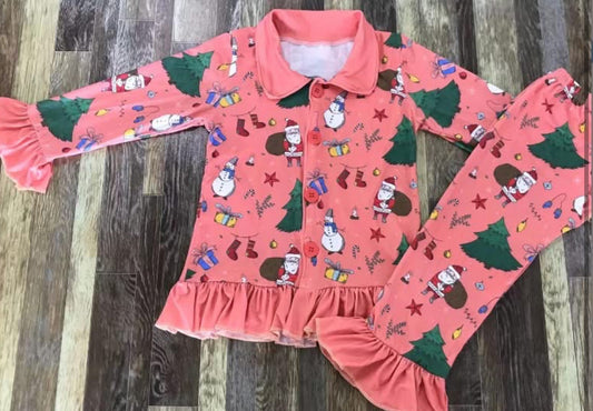 Pink Santa pyjamas