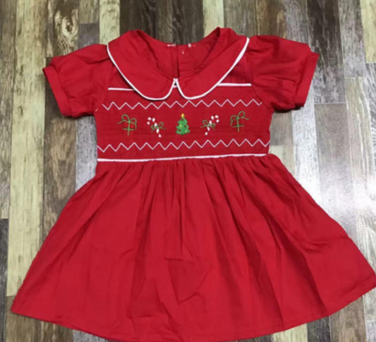 Smocked Christmas dress - November dispatch