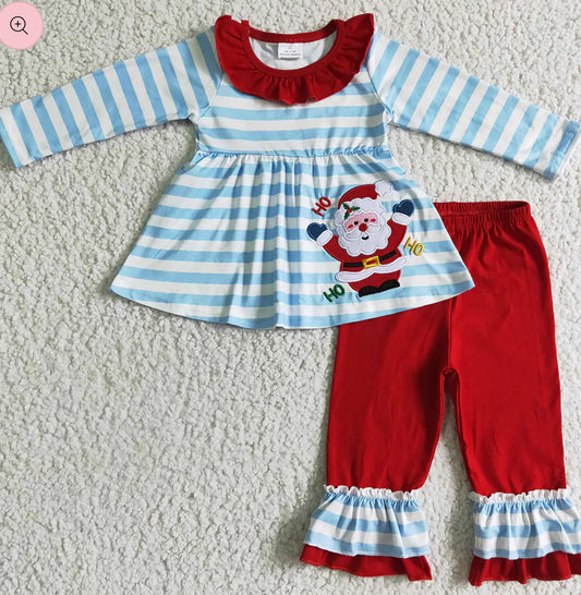 Blue striped Santa