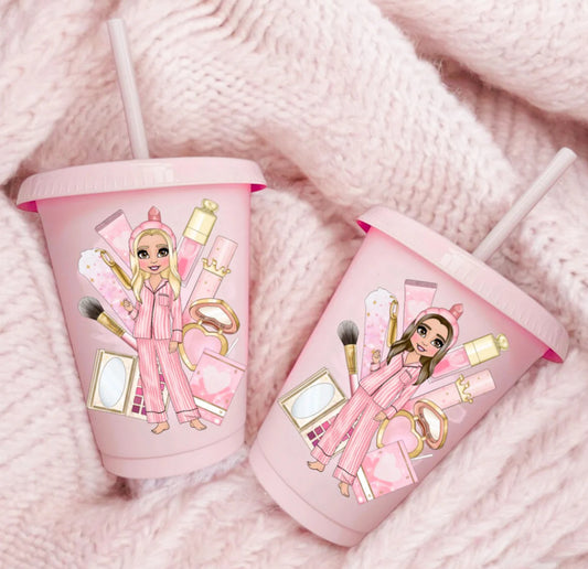 16oz make-up dolly cold cup - personalisation optional