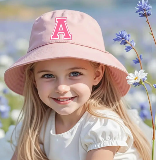 Girls letter summer hat
