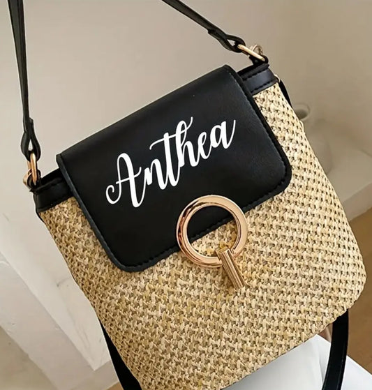 Personalised woven bag