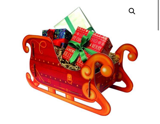 Christmas present sleigh - personalised