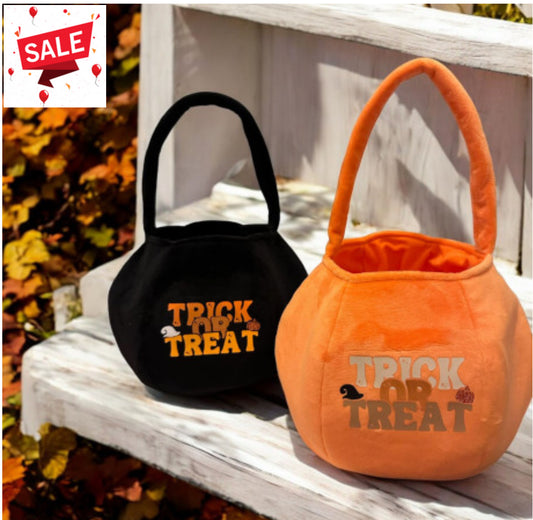 plush Halloween basket
