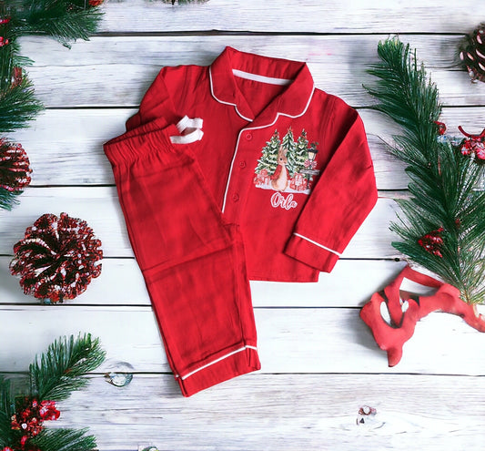 Personalised Peter rabbit Christmas pyjamas