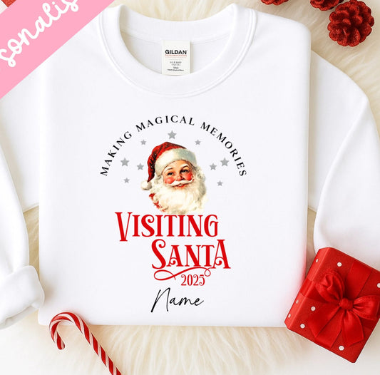 Visiting Santa 2025 - personalised children’s jumper