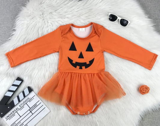 Halloween pumpkin tutu vest