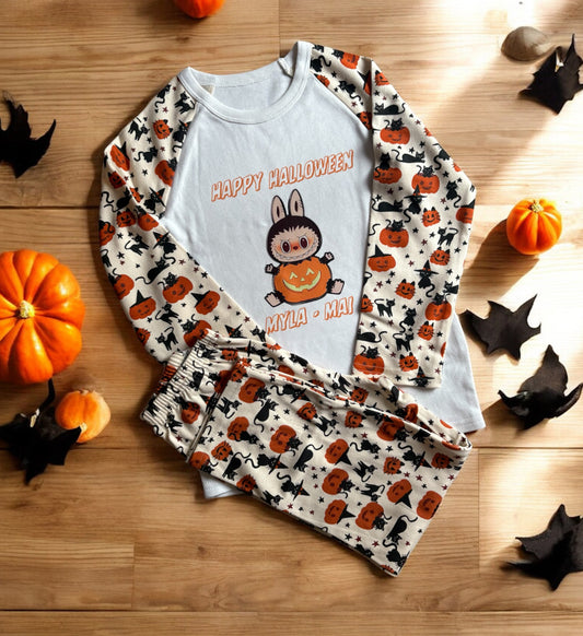 Labubu personalised halloween pyjamas