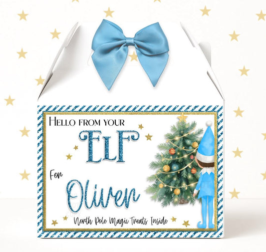 From your elf personalised treat box (with sweets included)