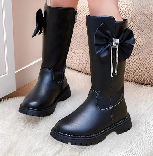 Sparkle bow boots