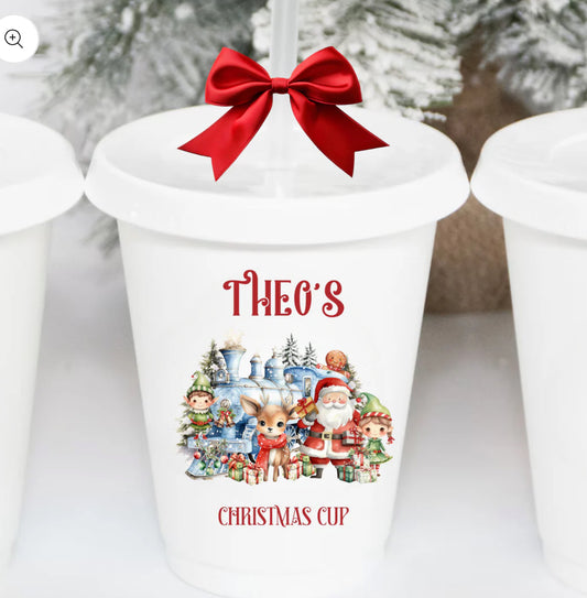 Personalised Christmas cup - red
