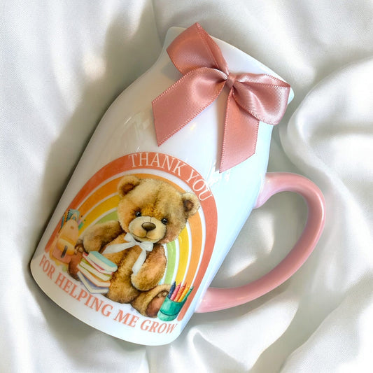 Thankyou for helping me grow milk jug - personalised