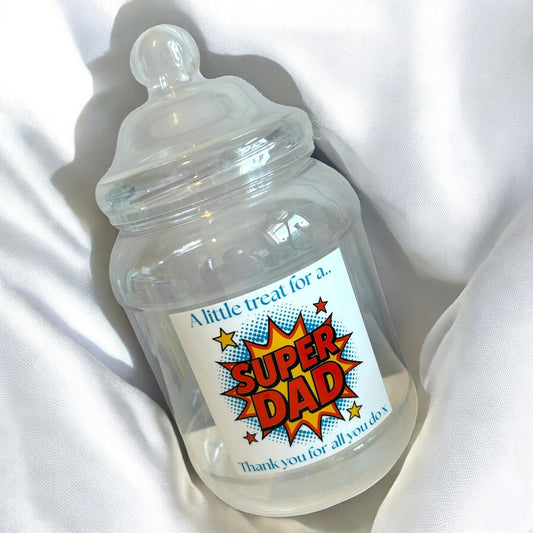 Super dad filllable sweet jar