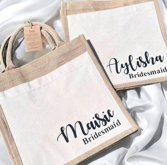 Personalised jute bag