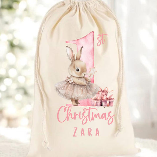 Budget Christmas Eve Personalised Sack (multiple designs)