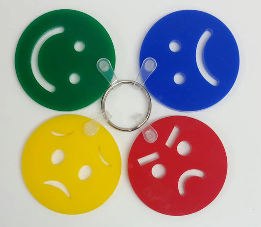 Zones of regulation emotional keychain
