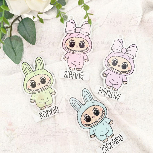 8cm personalised Labubu key rings