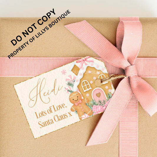 Custom acrylic personalised Christmas tag