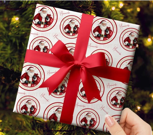 1 metre personalised wrapping paper tube
