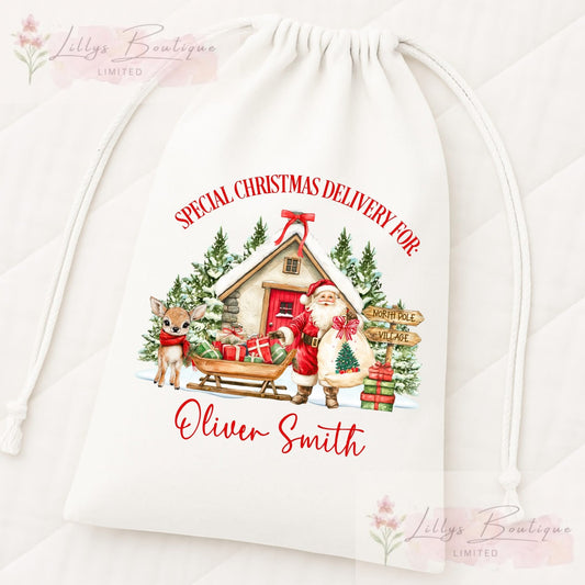 Personalised Christmas stuff bag
