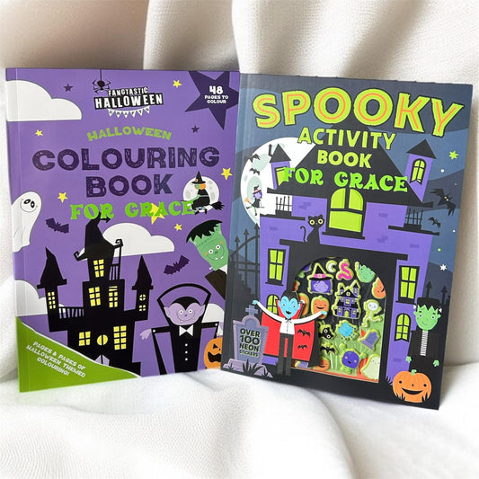 Personalised activity / sticker Halloween book