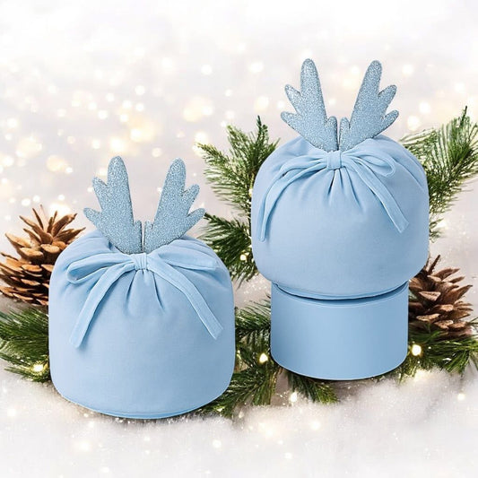 Sparkle reindeer bags (can be personalised) - blue