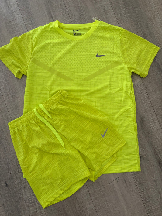 Yellow Nike SHORTS SET
