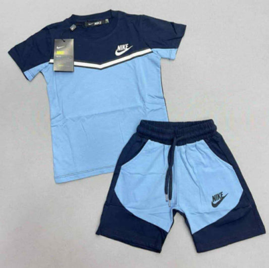 Two tone Nike shorts set
