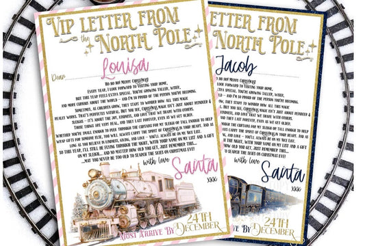 A letter from the North Pole 🚂- personalised - printed range