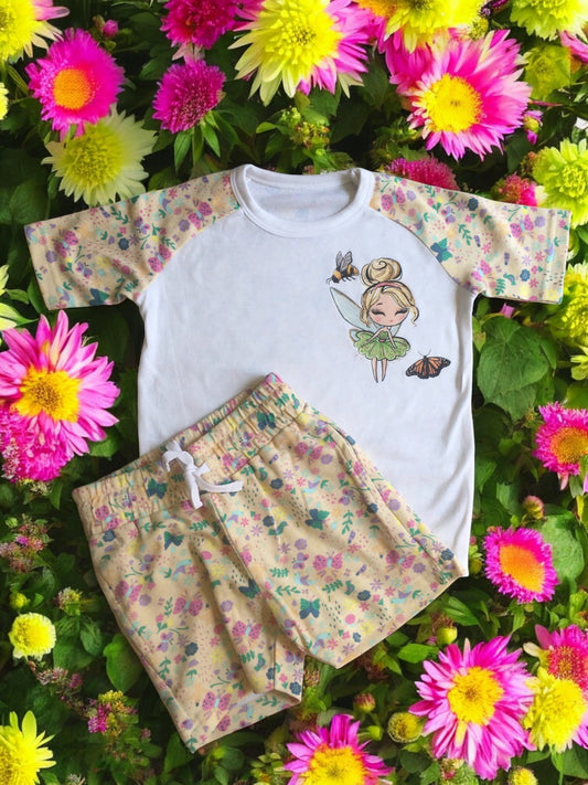 Fairy Butterfly Shorts Set (Multiple Hair Colours)